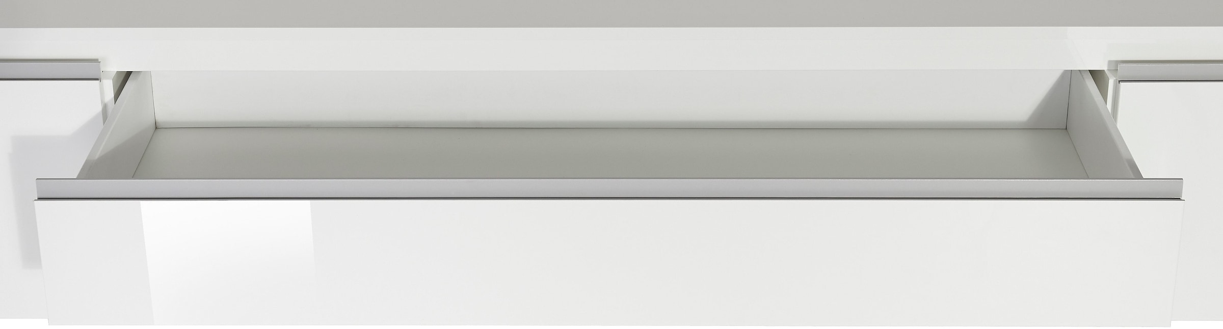 INOSIGN Sideboard »Magic, Kommode, Schrank, Kredenz« mit 2 Türen und 3 Schubkästen Hochglanz lackiert (B/T/H) 240x40x80 cm