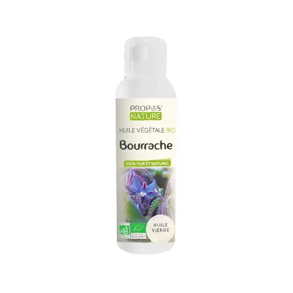 Óleo Vegetal de Borragem Orgânico para Aromaterapia e Fitoterapia da Propos' Nature 100ml