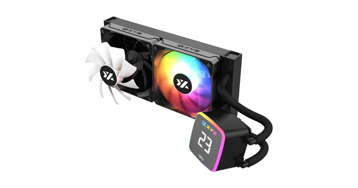 XYZ PC GearAquapulse AIO 240 waterkoeling  (Zwart, ARGB, PWM)