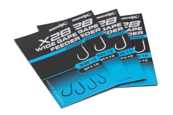 Hameçons pour Poissons Blancs Matrix X2B Wide Gape Feeder (10 pièces)