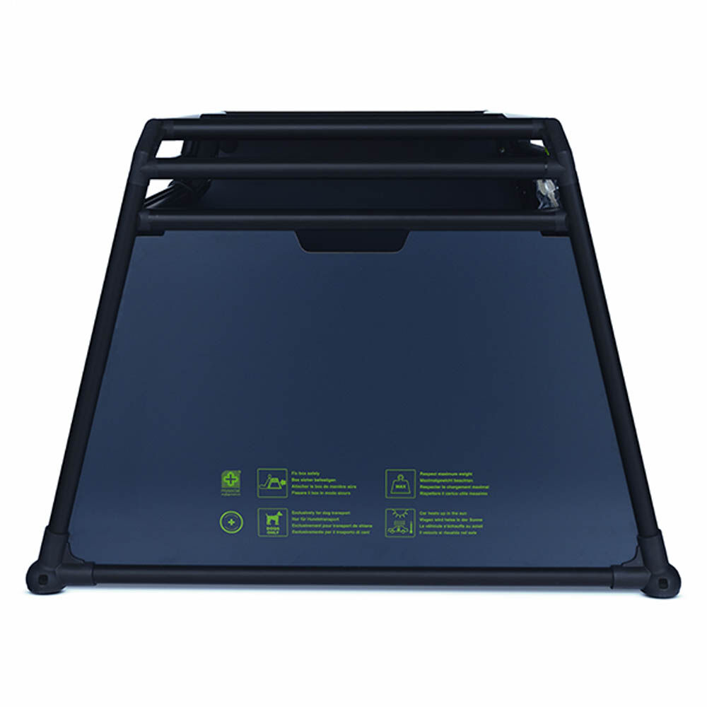 4Pets Pro Noir 22 - Autobench - voor 2 Honden - Zwart - 10293.5x7896.5x66 cm - L