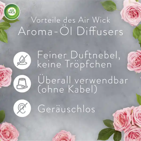 Fühl dich wohl Aroma-Öl Flacon Nachfüller Beruhigende Rose