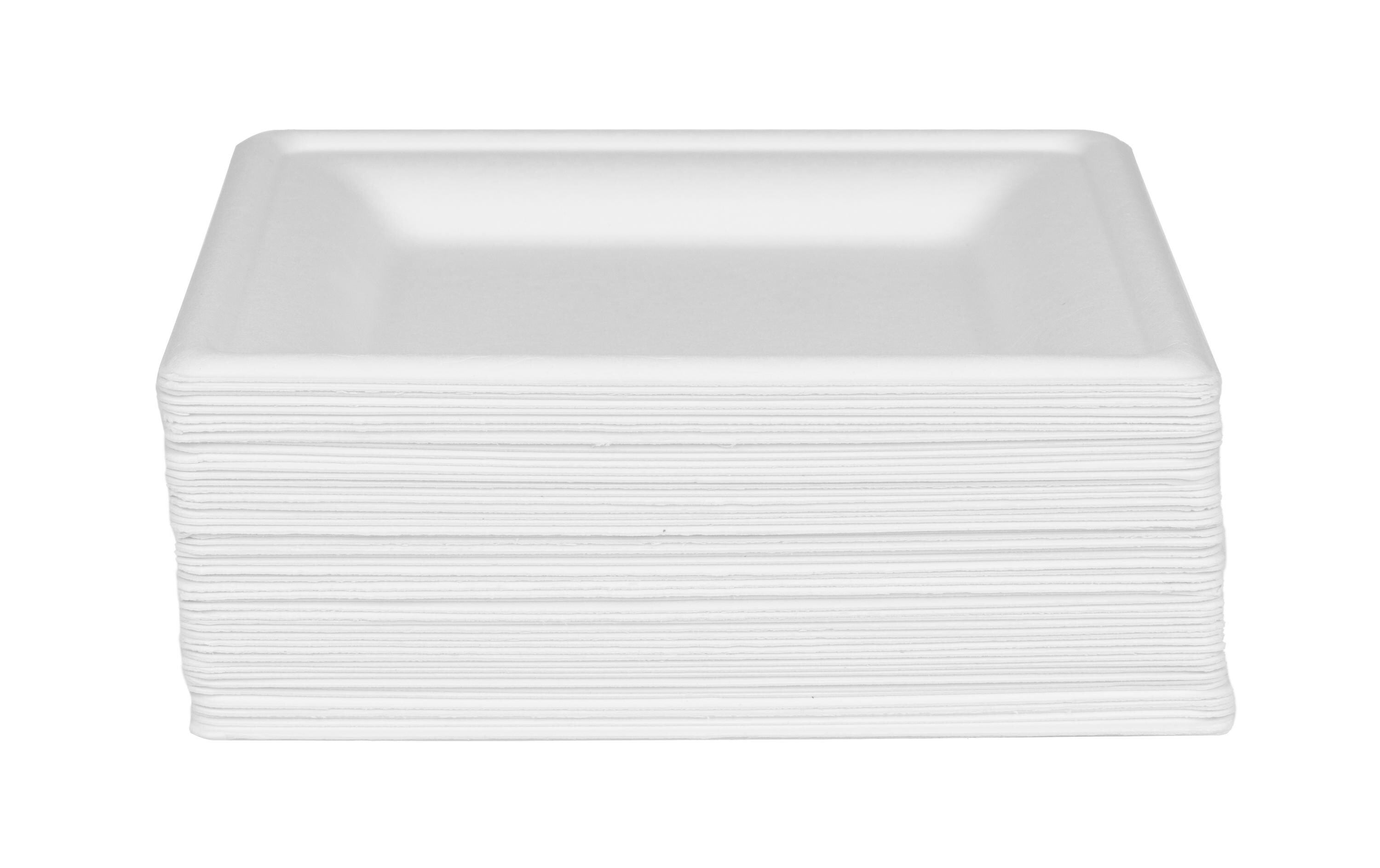 Einwegteller 16 cm, 50 Stück, WeissTeller aus umweltfreundlichem Rohstoff