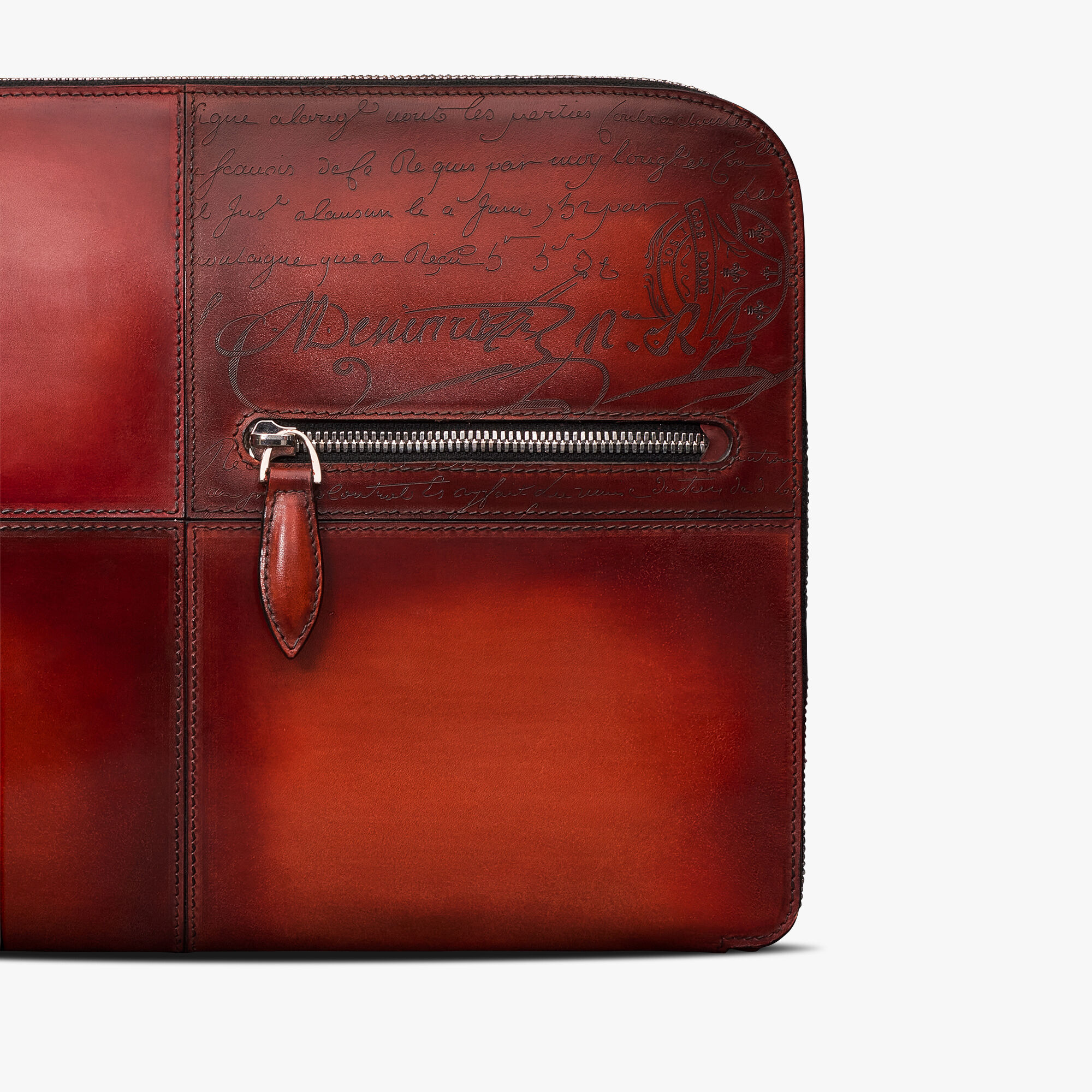 Pochette Nino TGM En Cuir Scritto