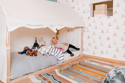 Childhome Sengegardin Hus 90x200, White