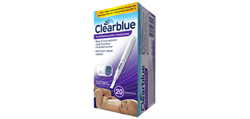 Clearblue testpinner fertil