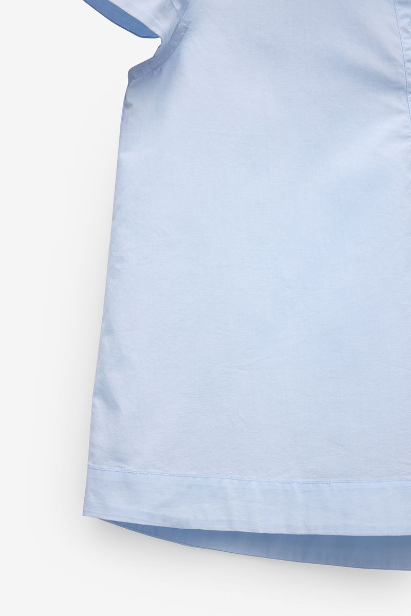 CAMISA MANGA CURTA EM POPELINA COM BOLSO