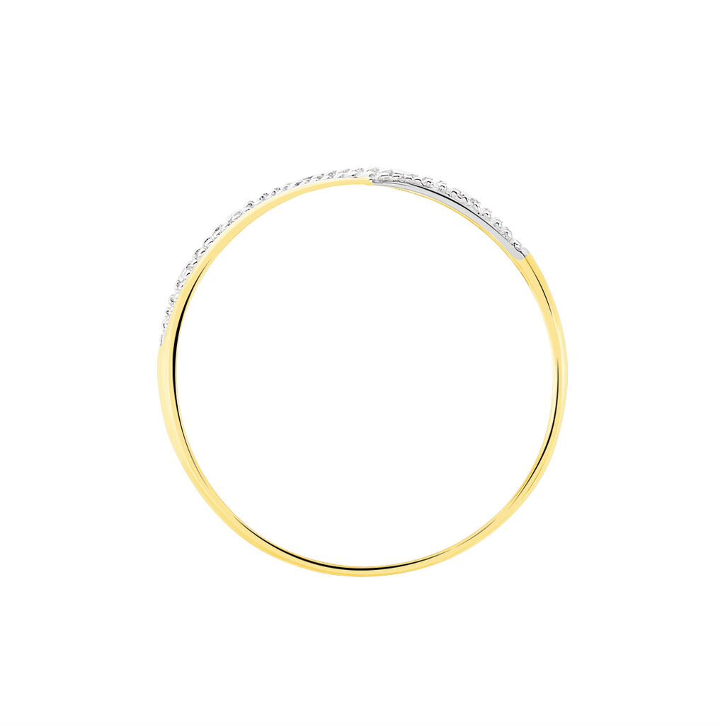 Bague Smeralda Or Bicolore Diamant