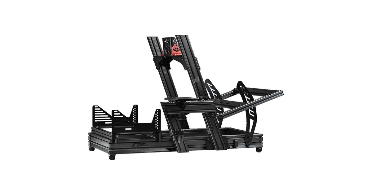 Next Level RacingF-GT Elite - Front & Side Mount edition racing simulator  (Zwart/rood)