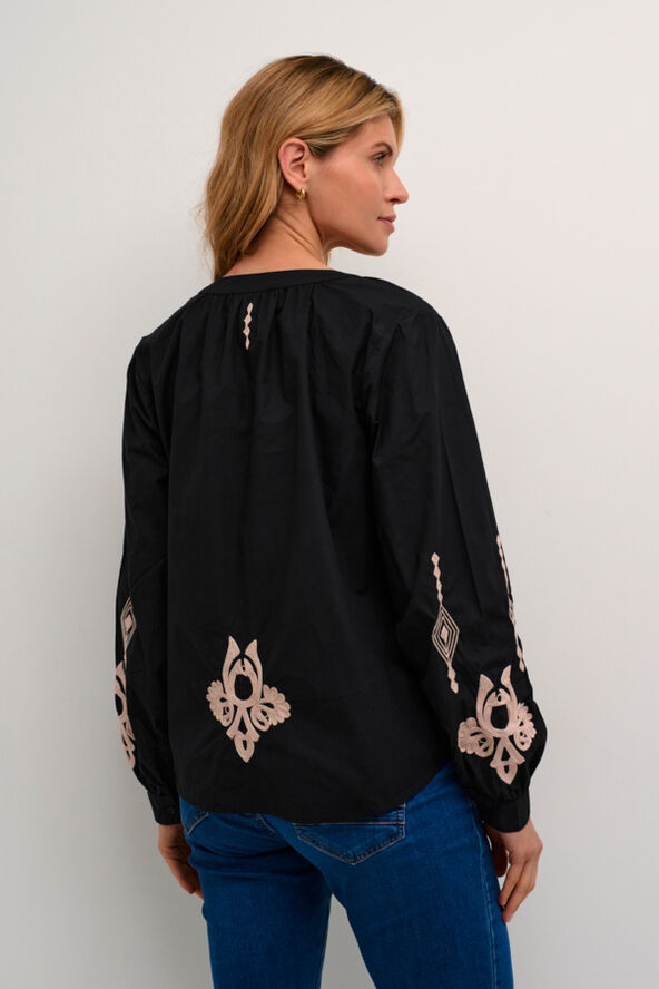 Cream CRIpilo Blouse Oriental black offwhite