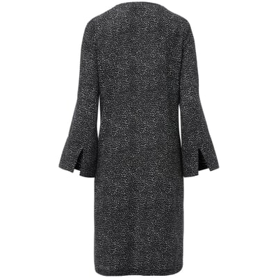 Damenkleid Print, Schwarz-Weiß