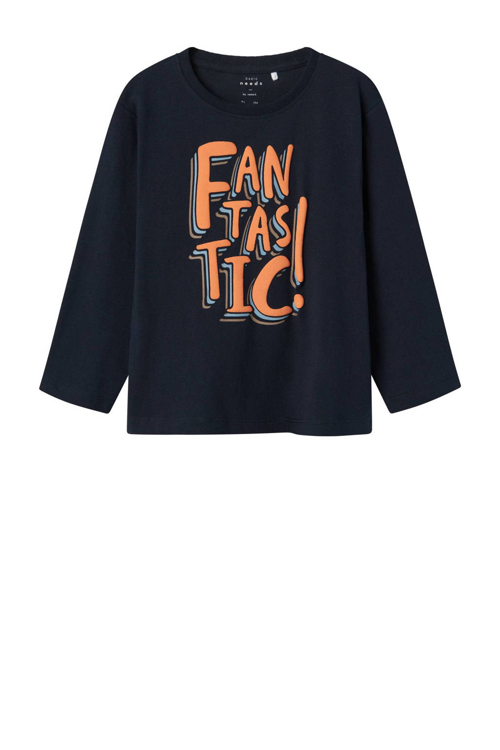 NAME IT longsleeve NMMVICTOR met printopdruk donkerblauw