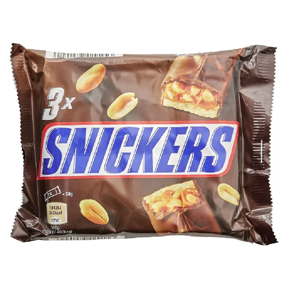 Snickers barre x3