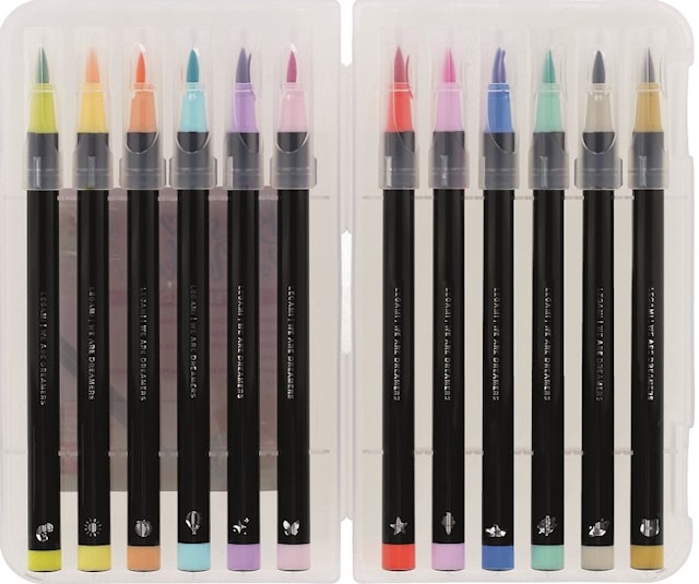 Brush Markers Pastellfarger 12-pack Legami