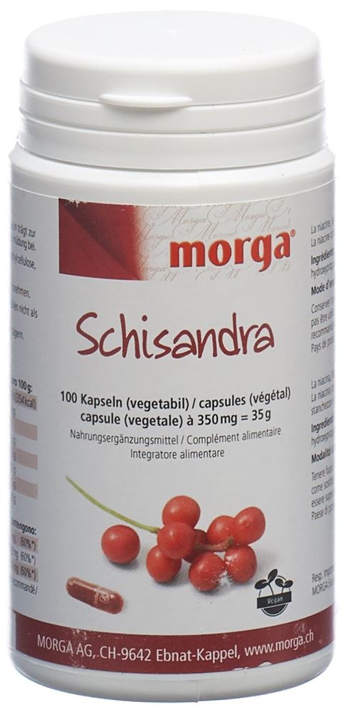 MORGA Schisandra Vegicaps<br>100 Stück, Dose, Kapsel