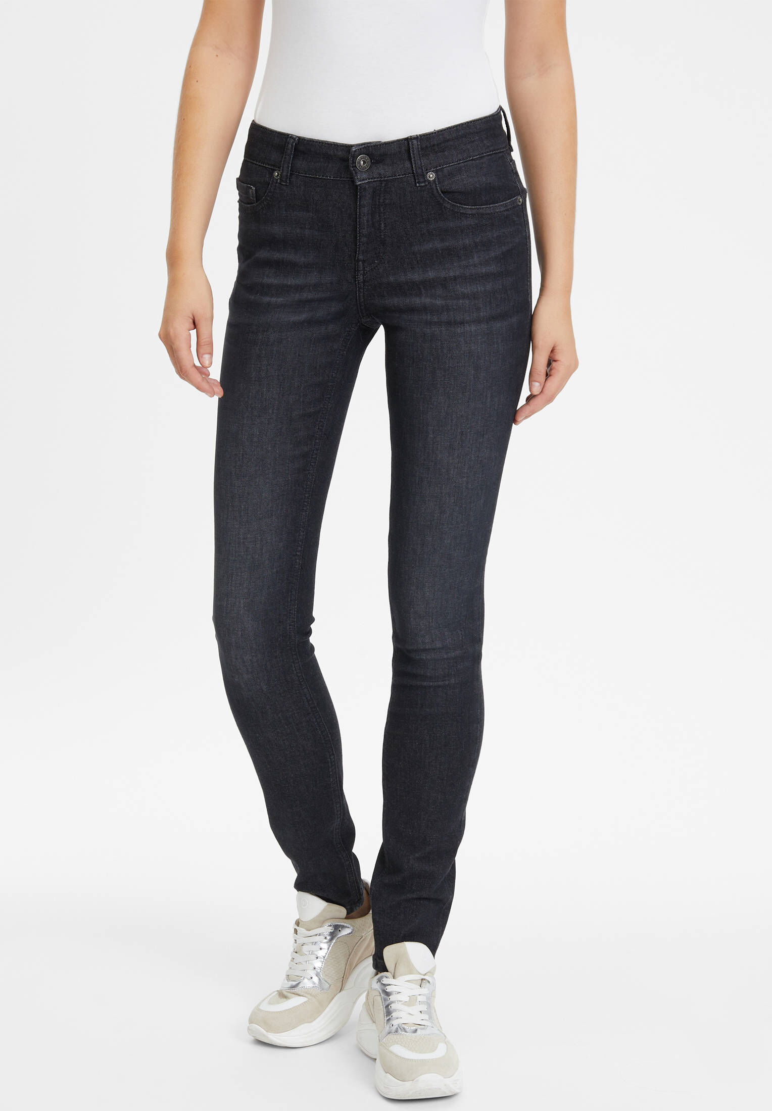 FUTURE:PEOPLE.| Damen Jeanshose 08:00 SKINNY FIT - MID WAIST
