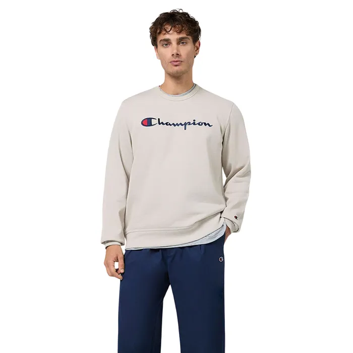 Champion Big Logo Fleece Crewneck Sweater Heren