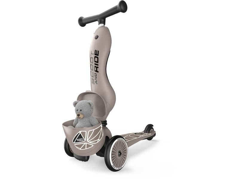 Scoot and Ride Scooter Brown lines Braun Scooter mit Sitz