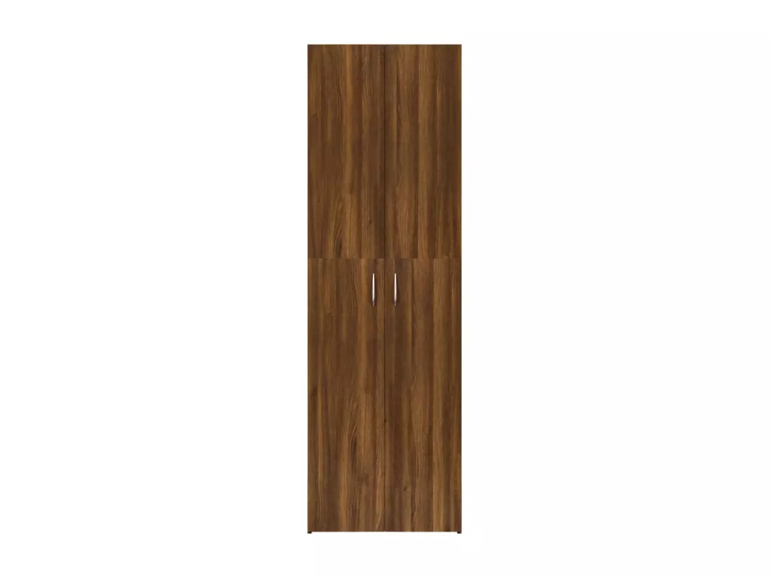 Armoire de bureau Chêne marron 60x32x190 cm Bois d'ingénierie