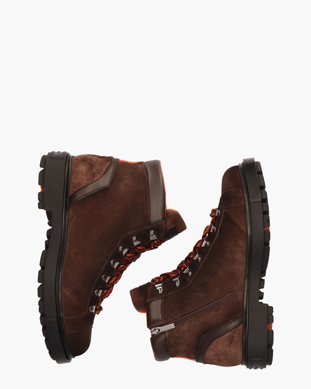 Santoni 18190 Donkerbruin Heren Veterboots