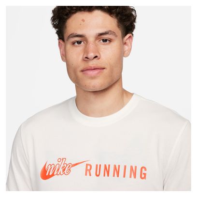 Maillot manches courtes Nike Dri-Fit Run Energy Beige