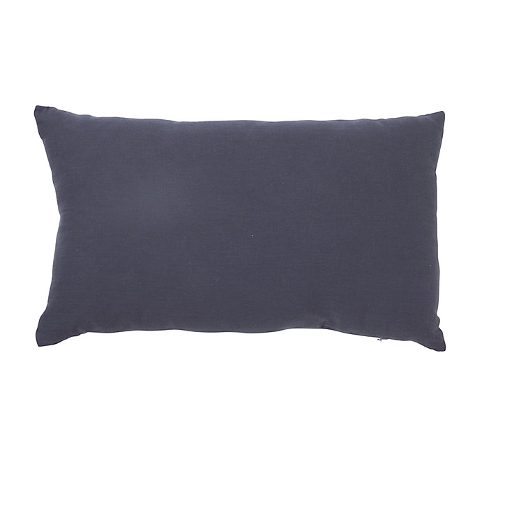 Coussin Osiris L.50 x l.30 cm bleu foncé GoodHome