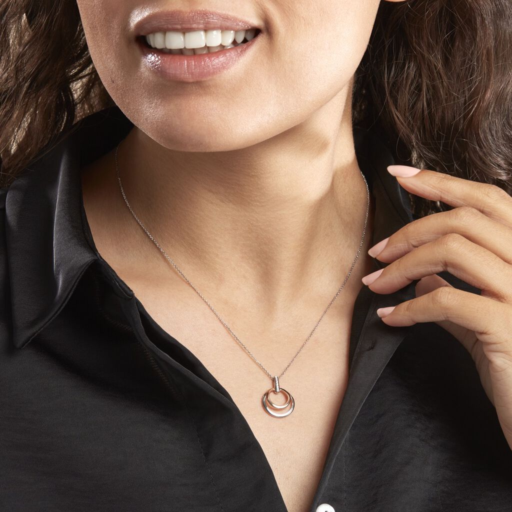 Collier Eloisia Or Bicolore Diamant