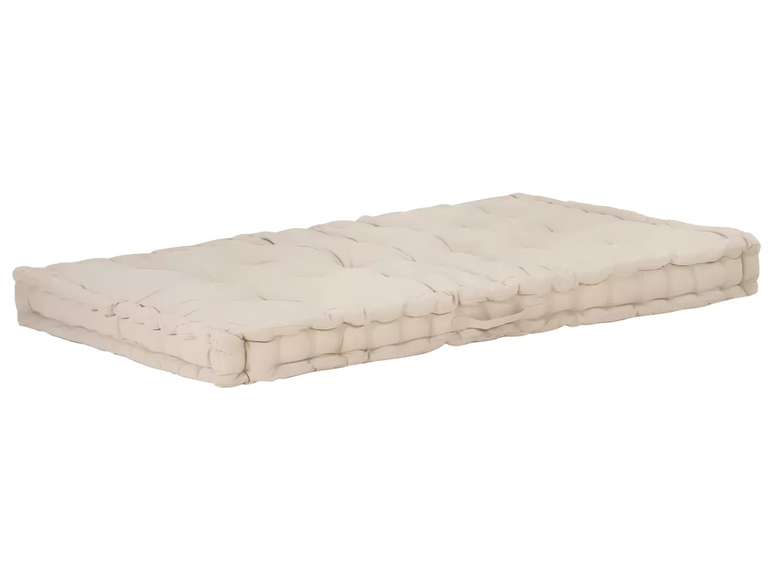 coussin de canapé palette beige 120 x 80 x 10 cm DEC021814