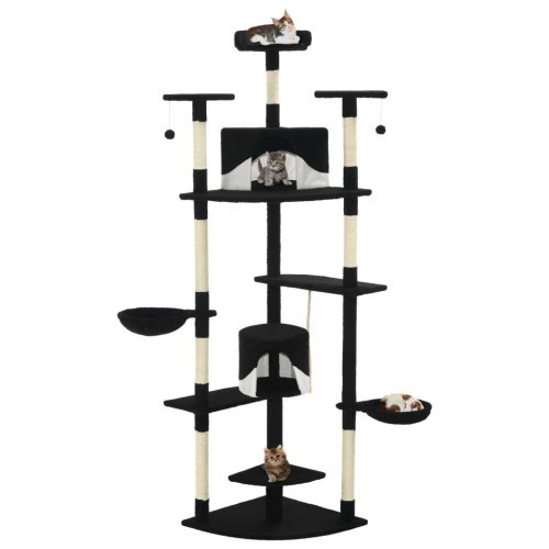 arranhador de sisal preto para gatos