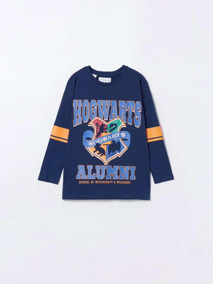 Camiseta estampada H.Potter © &™ WARNER BROS - Azul Marinho