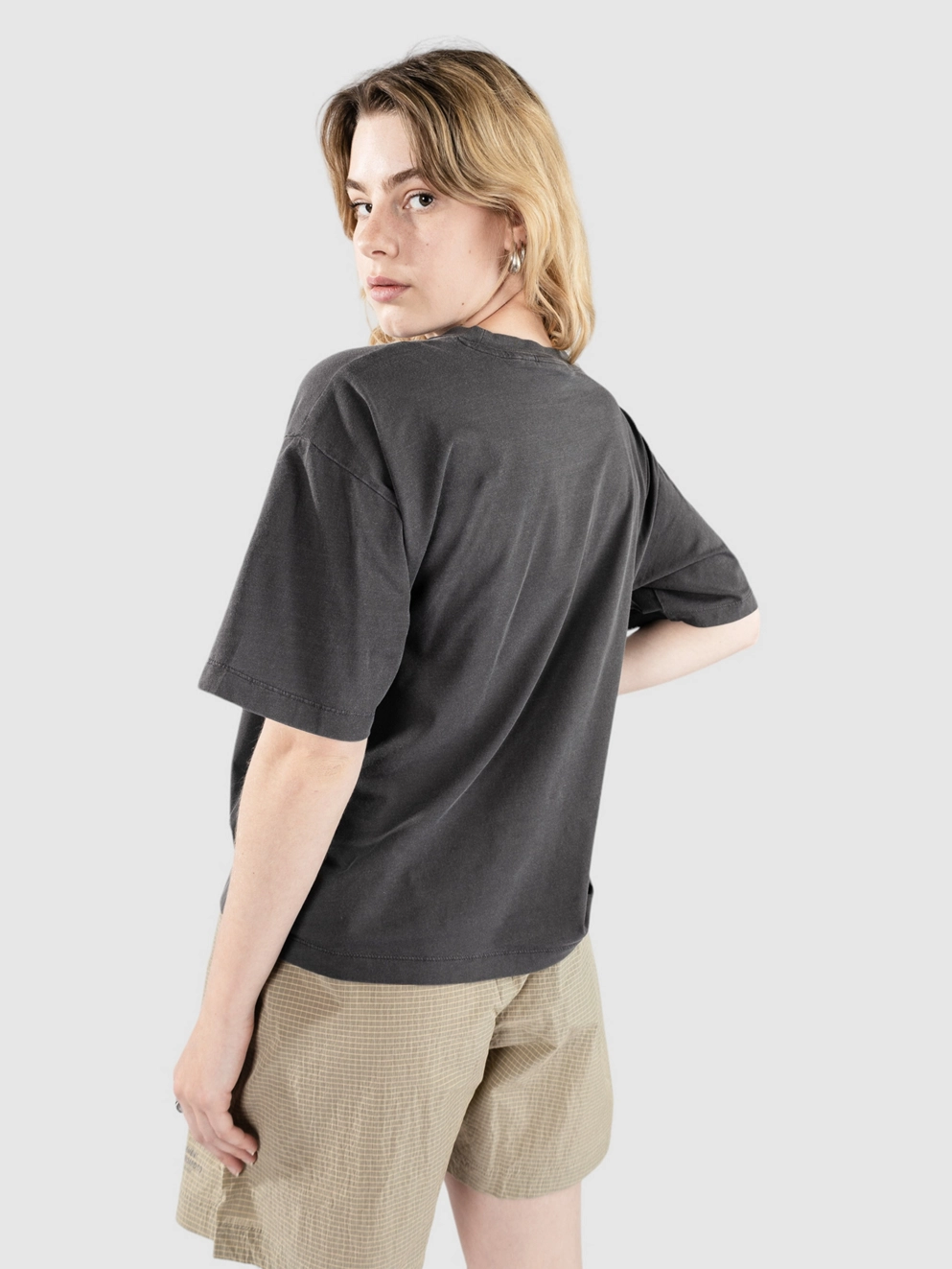 Carhartt WIP Nelson T-Shirt charcoal garment dyed