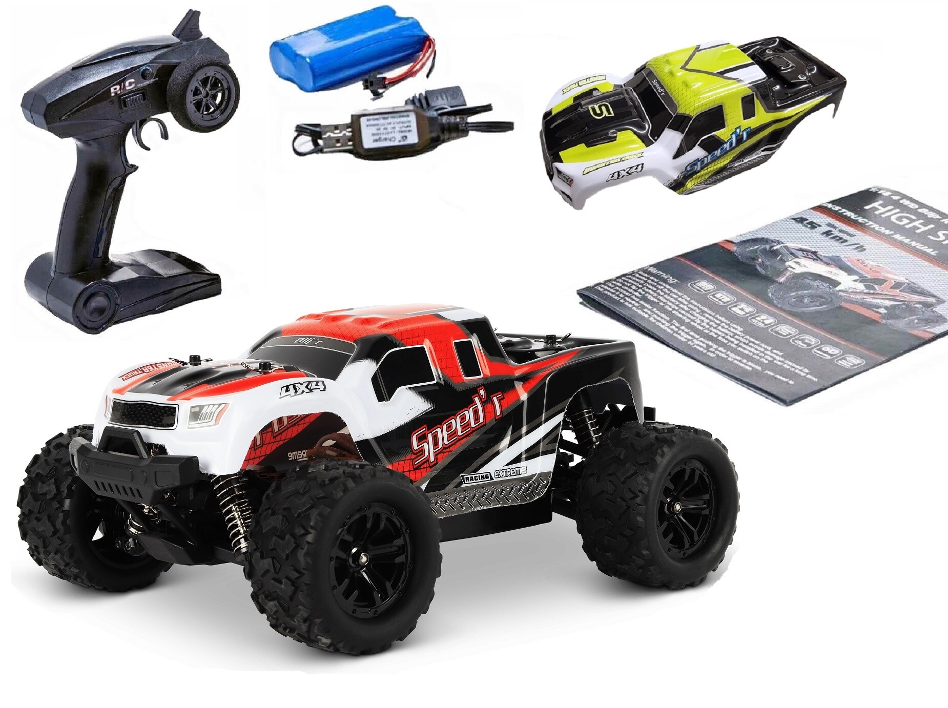 Blij'r Speed´r ferngesteuerter RC Monstertruck rot