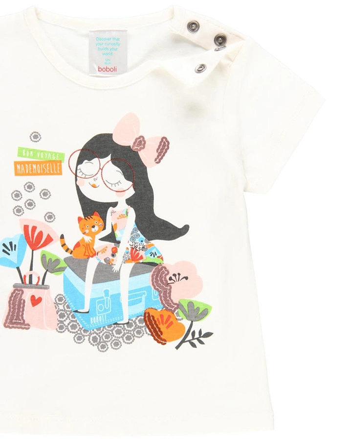 T-Shirt GATO in off white