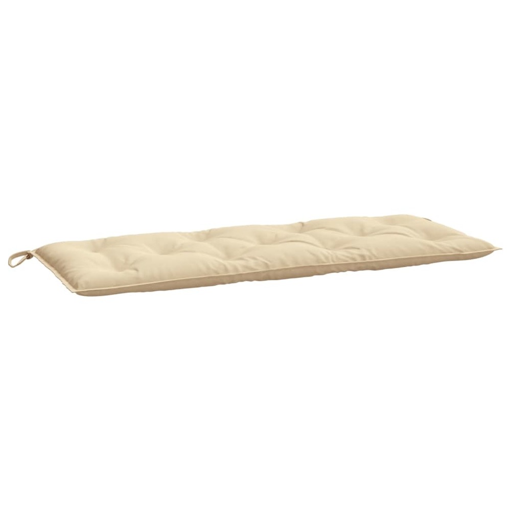 Coussins de banc de jardin 2 pcs beige 120x50x7 cm tissu oxford