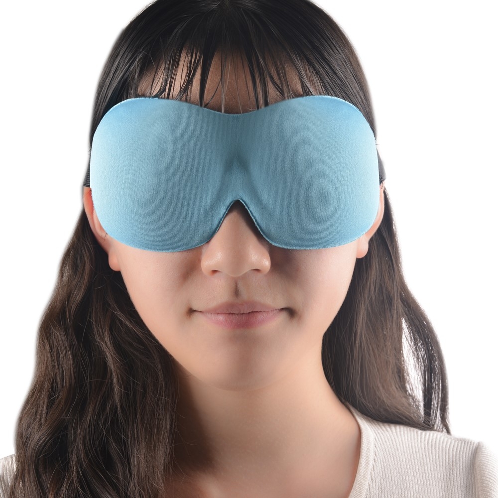 3D Augenmaske Schlafmaske Nachtmaske Augenbinde - Blau
