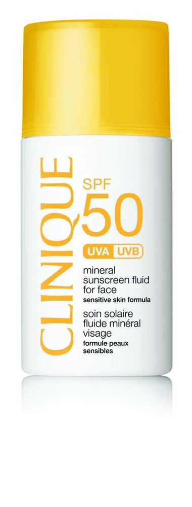 Clinique Sun Protection Factor 50 Mineral Sunscreen Fluide Face<br>30 ml, Flasche