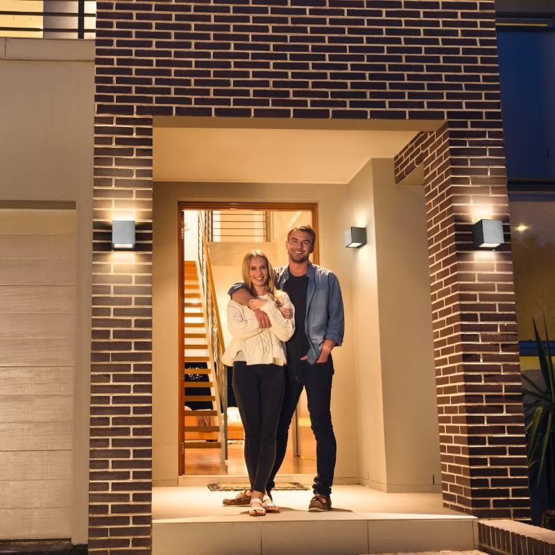 Ledvance - Smart+ - Brick Udendørs Væglampe Stål - RGBW - WiFi