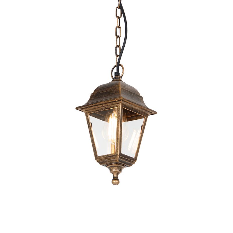 Klassieke buiten hanglamp antiek goud IP44 - Capital