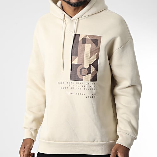 Sweat Capuche 9801 Beige