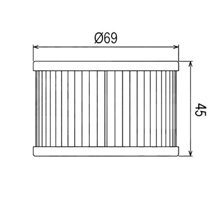 Filtre à huile HifloFiltro HF111 Type origine