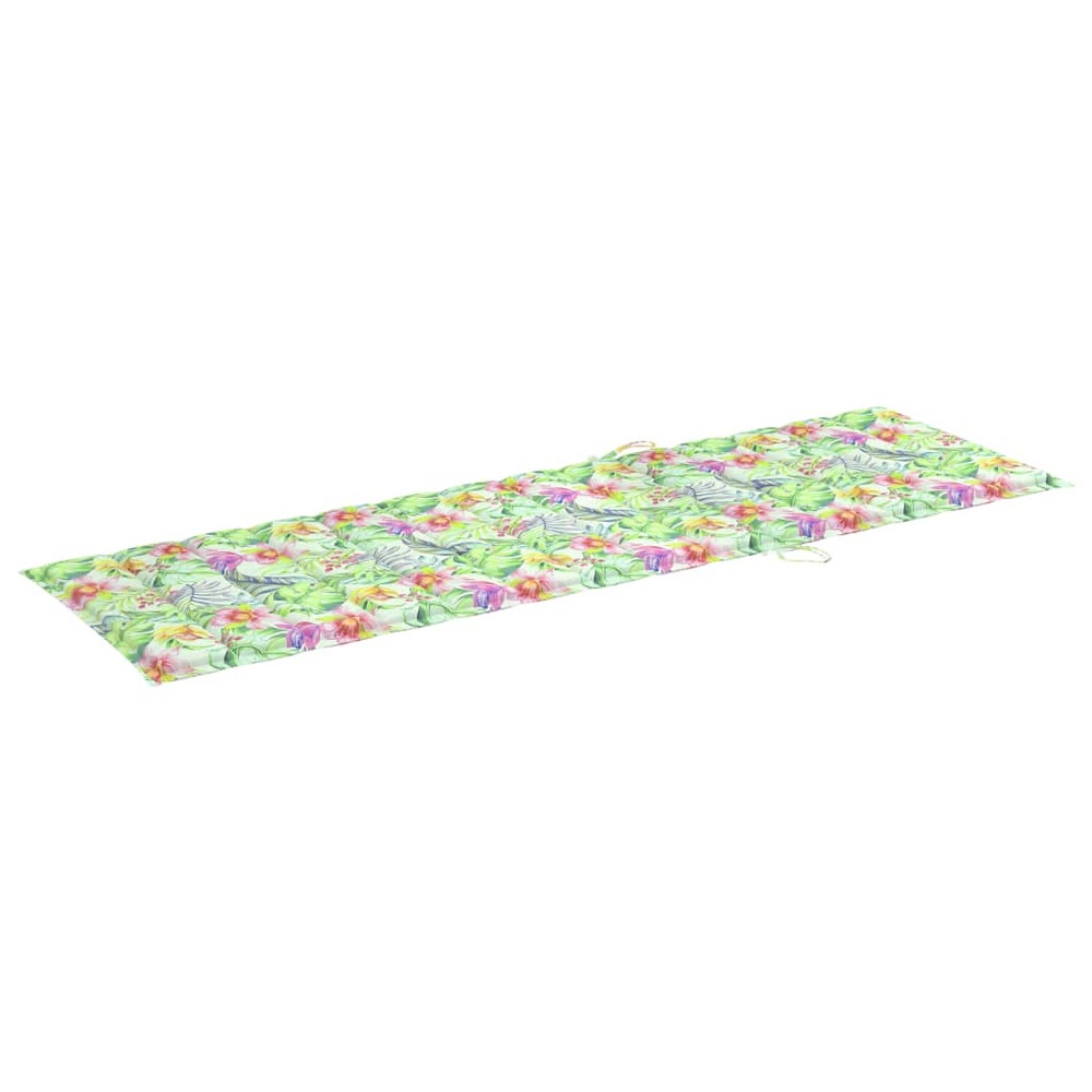 Transat chaise longue bain de soleil lit de jardin terrasse meuble d'extérieur pliable avec coussin bois d'acacia solide 02_0
