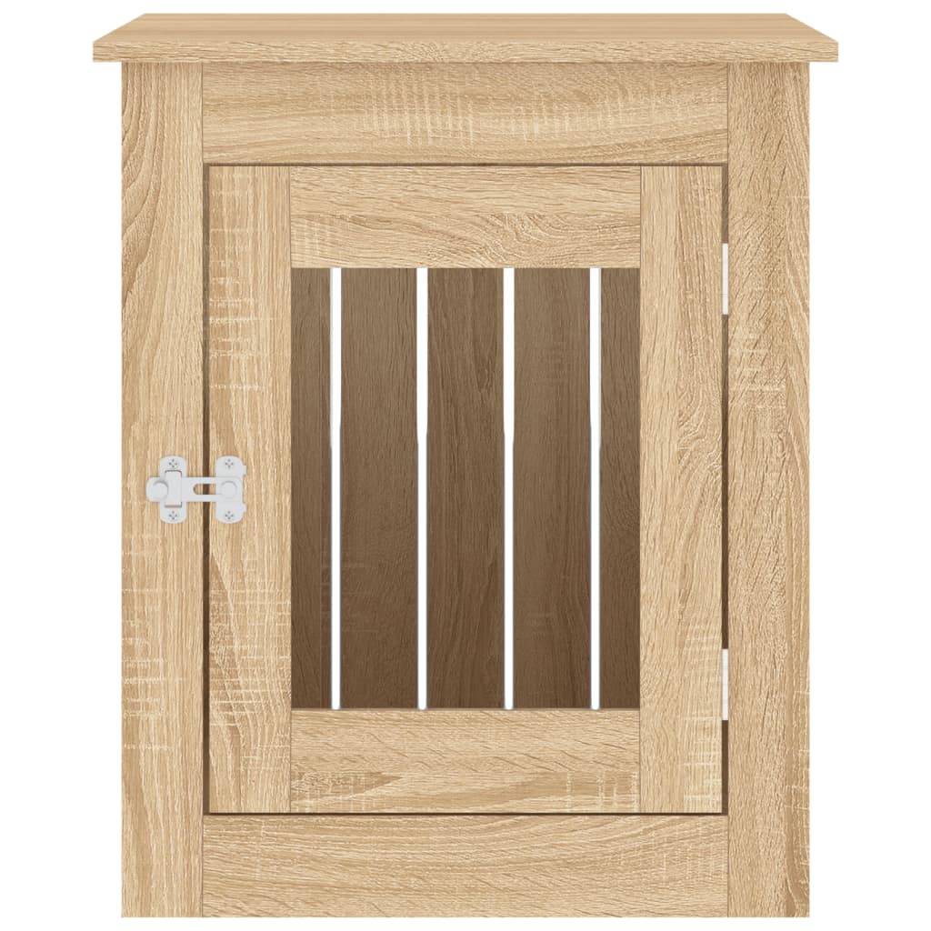 Meuble de cage pour chiens chêne sonoma 55x75x65 cm