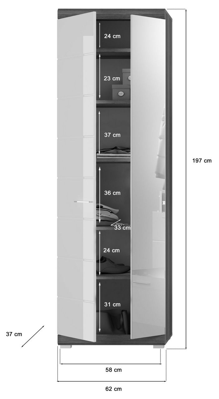 MID.YOU Garderobenschrank SCOUT