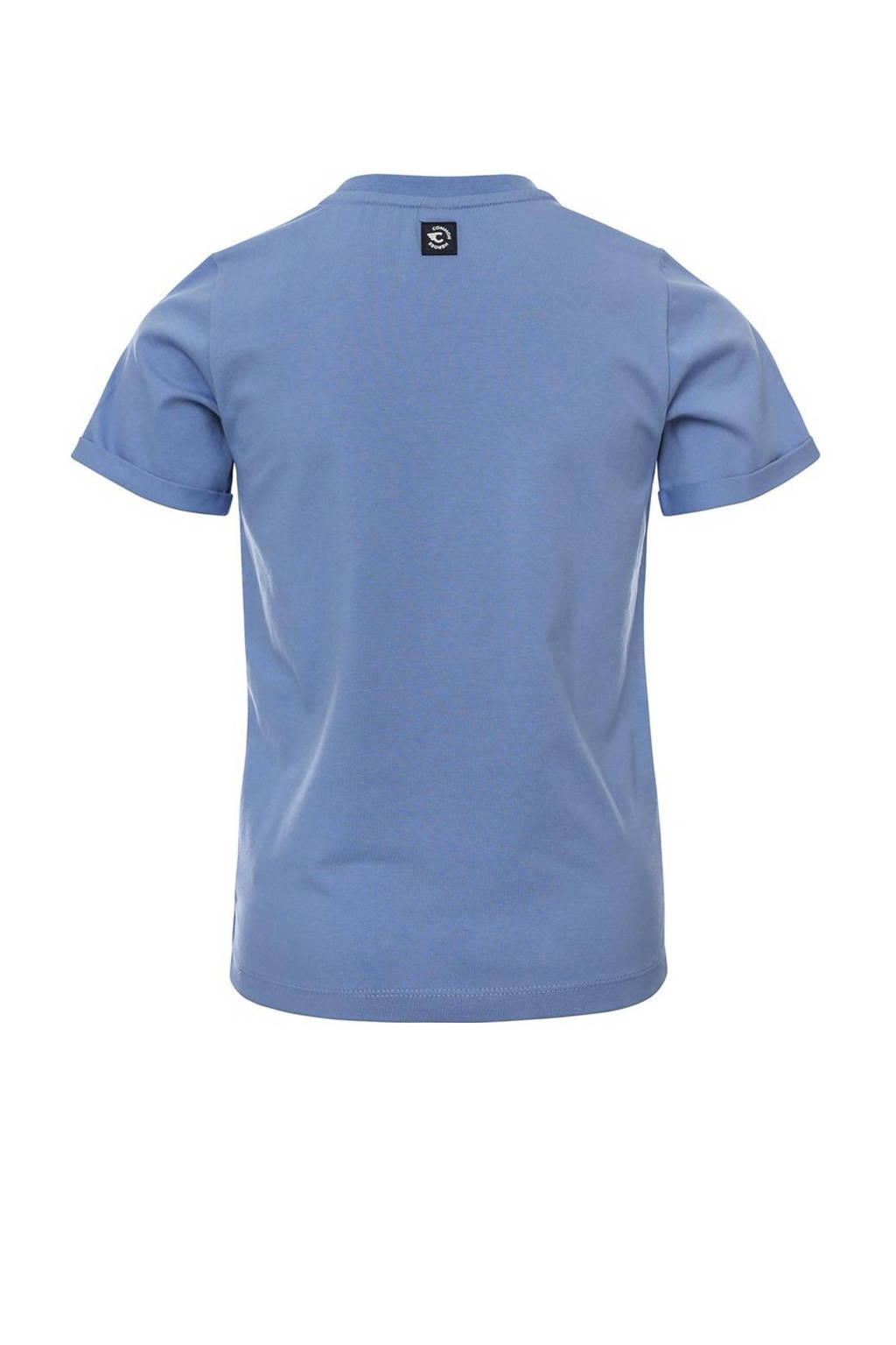 COMMON HEROES T-shirt met printopdruk lichtblauw