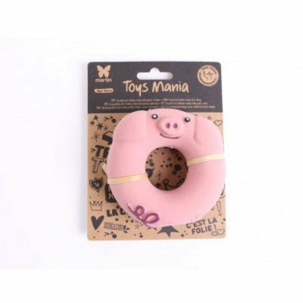 Donuts cochon pour chiens en latex naturel