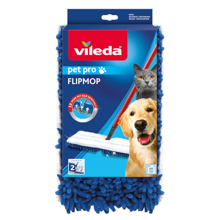 Esfregão de limpeza Vileda Pet Pro Flip Mop para cães