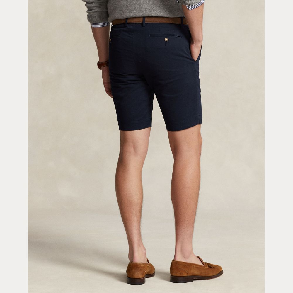 Stretch Slim Fit Chino Shorts Herre Navy