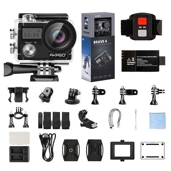 AKASO Brave 4 Ultra HD 4K Wifi action kamera med digital zoom