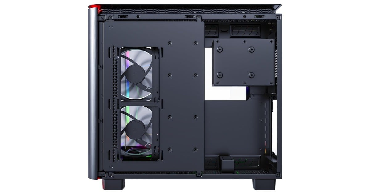 MontechKING 95 PRO midi tower behuizing  (Zwart | 2x USB-A | 1x USB-C | RGB | Tempered Glass)
