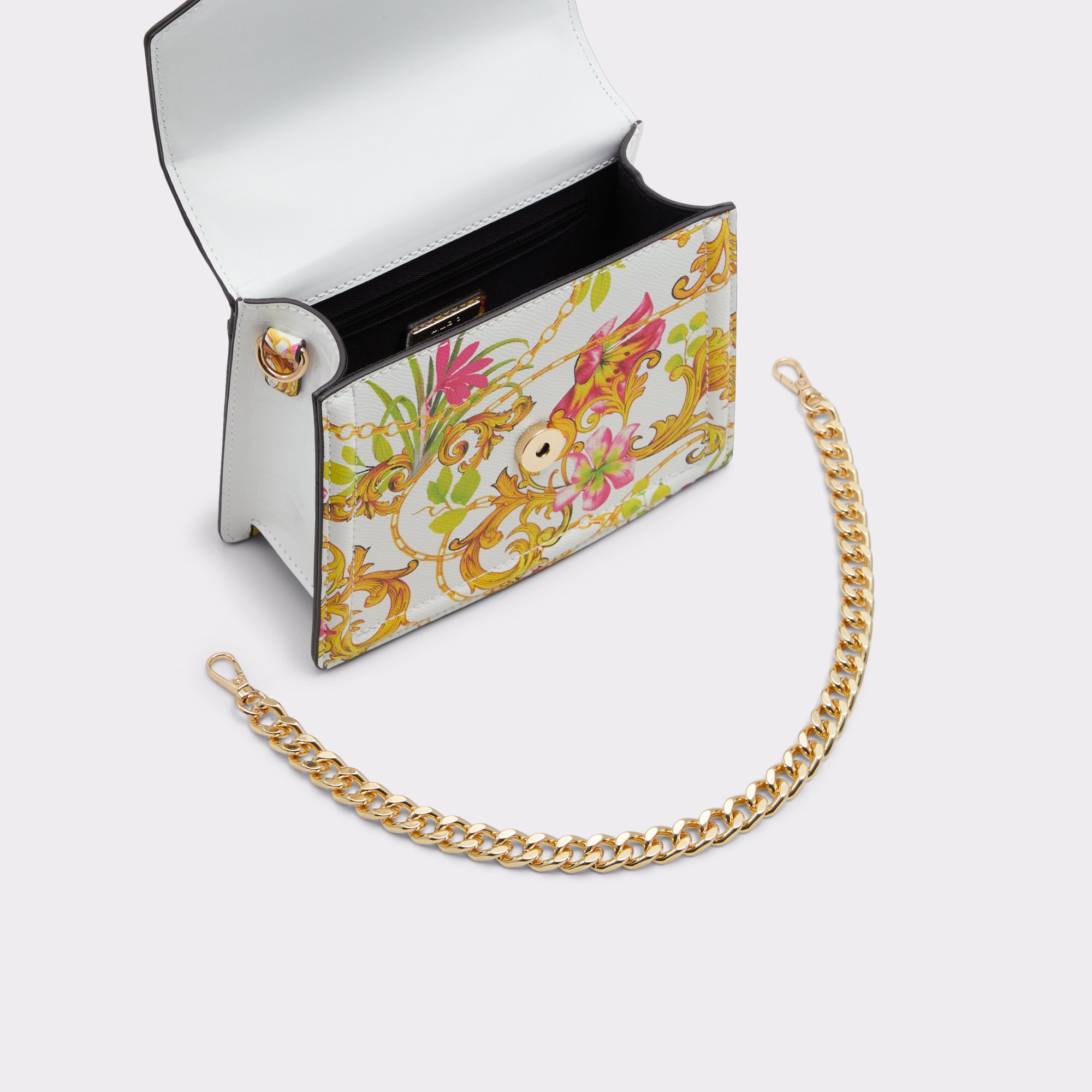 Theodoraa Beige Overflow Women Top Handle Bags